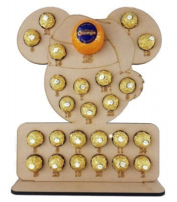 6mm Santa Mouse Chocolate Orange and Ferrero Rocher Holder Advent Calendar